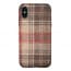 iPhone X Plaid Pattern Fabric Case