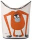 3 Sprouts Canvas Storage Laundry Hamper Orangutan
