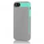 Incipio Faxion Gray Turquoise for iPhone 5 Slim Flexible Hard-Shell Case