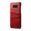 Vintage Leather Back Card Holder Case For Galaxy S8