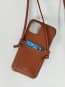 Leather Card Holder Cross Body Celine iPhone 12 / iPhone 12 Pro Case