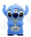 Stitch 3D Hard Silicone Case for Galaxy S6 Blue