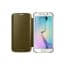 Official Samsung Galaxy S6 Edge Clear View Cover Case Gold