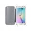 Official Samsung Galaxy S6 Edge Clear View Cover Case Silver