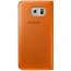 Official Samsung Galaxy S6 edge Flip Wallet Cover Orange