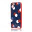 iPhone 6 Plus Kate Spade Navy Blue Red Trapping 3 Dots Gel Hybrid Hardshell Case