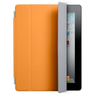 Smart Cover Per Apple iPad 2 E Il Nuovo iPad - Arancione In Poliuretano
