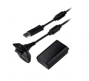 Xbox 360 Play And Charge Kit Preto