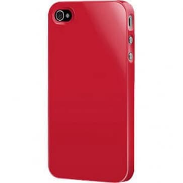 Caso De Plástico Nu Vermelho Vermelho Para iPhone 4