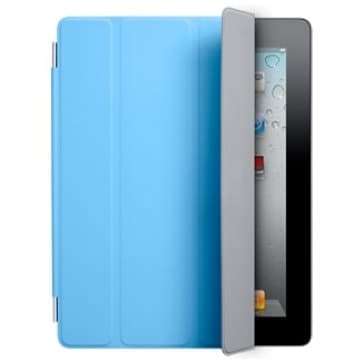 Capa Inteligente Para Apple iPad 2 E O Novo iPad - Azul De Poliuretano