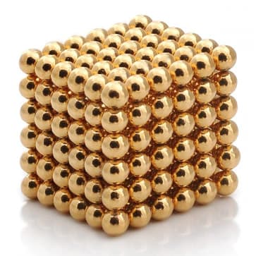 Neocube -G- Quebra-Cabeça De Bolas Magnéticas De Ouro