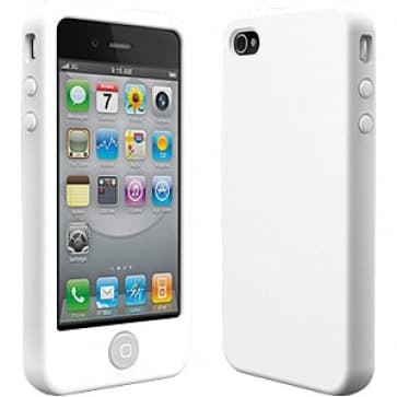 Correias Shortasy Cores Casa De Silicone White Para iPhone 4
