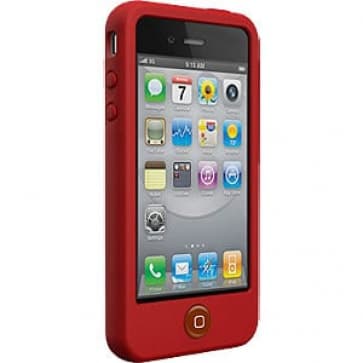 Cores De Silicone Vermelhas Carmesim De Cores Shewsson Para iPhone 4