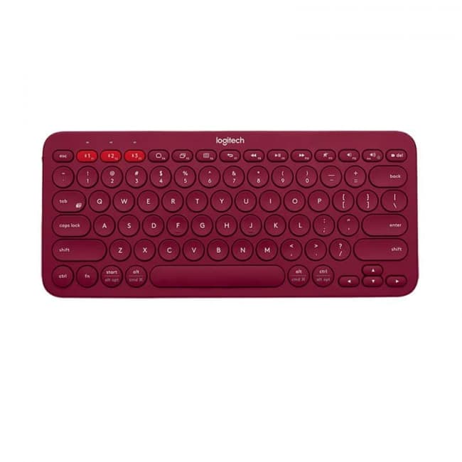 logitech k380 wireless keyboard red
