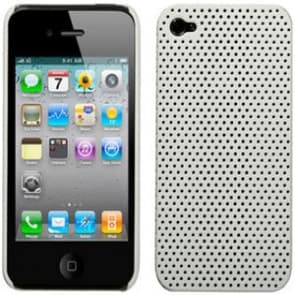 iPhone 4 Perfurado Branco Macio Touch Estojo De Pressão Genérico Incase Griffin Flexgrip