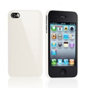 Essential Tpe Iro Creme Brilhante Branco Caixa De Encaixe De Revestimento Uv Para iPhone 4