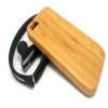 Caso De Controle Deslizante De Madeira De Bambu Artesanal Para iPhone 6 6S Plus