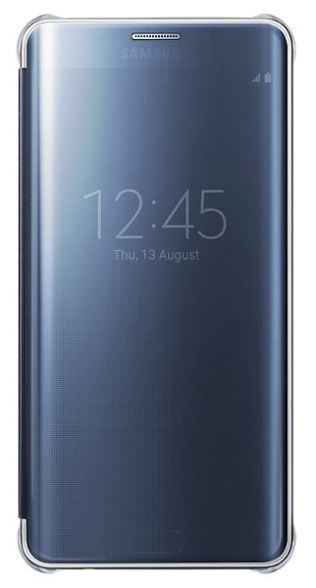 Samsung Galaxy S6 Edge Plus Clear View Cover Blue Tablet Phone Case