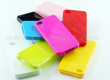 Aero Problemfri TPU Jelly Candy Color Taske Soft Shell til iPhone 4