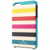 iPhone 6 Plus 6s Kate Spade Candy Stripe Turkis / Gul / Orange / Pink / Navy Hybrid Hard Shell Case