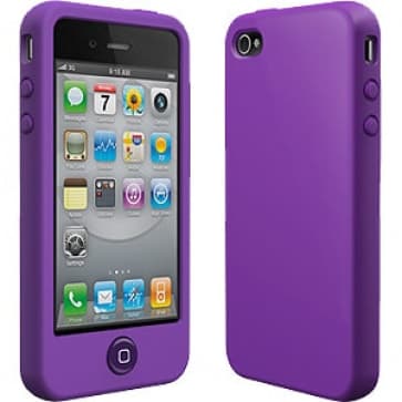 Switcheasy Färger, Viola Lila silikonfodral för iPhone 4