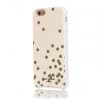 iPhone 6 Plus 6s Kate Spade Confetti Hybrid Hard Shell Case Gold Cream