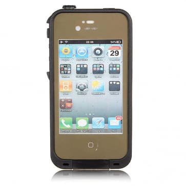 Waterproof Shockproof iPhone 5 Waterproof Protective Case - Dark Flat Earth Brown