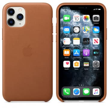 Apple iPhone 11 Leather Case Saddle Brown