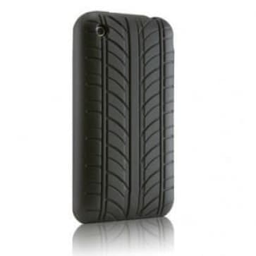 VROOM Black Tire Tread Silicone Case for iPhone 3G 3GS