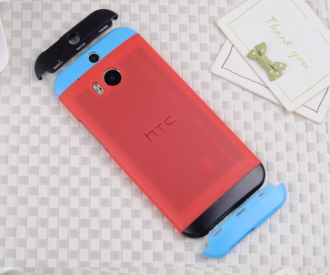 HTC One M8 Original Double Dip Case Red Blue Black
