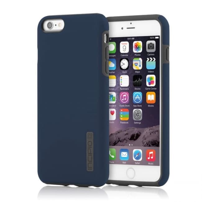 Incipio Dualpro Navy Blue Charcoal Gray Hard Shell Case For Iphone 6 6s Plus Tablet Phone Case