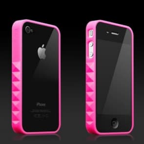 Более, Что Розовый Поцелуй Глого Rocka Желе Кольца iPhone 4 Случай Бампера