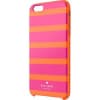 iPhone 6 6S Плюс Kate Spade Розовый Оранжевый Кинетический Полоса Гибрид Случай Твердой Оболочки