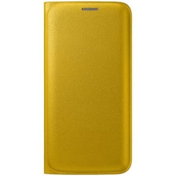 Official Samsung Galaxy S6 edge Flip Wallet Cover Yellow