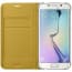 Official Samsung Galaxy S6 edge Flip Wallet Cover Yellow