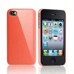 Wesentliche Tpe Iro Glänzend Orange Uv-Beschichtung Snap Case Für iPhone 4