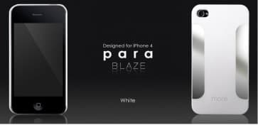 Mehr Sache Para Blaze Sammlung Weiß iPhone 4 Hülle