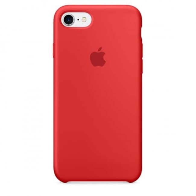 silicone case for apple iphone 7 8 plus red
