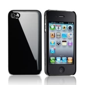 Wesentliche Tpe Iro Schwarz Uv-Beschichtung Snap Case Für iPhone 4