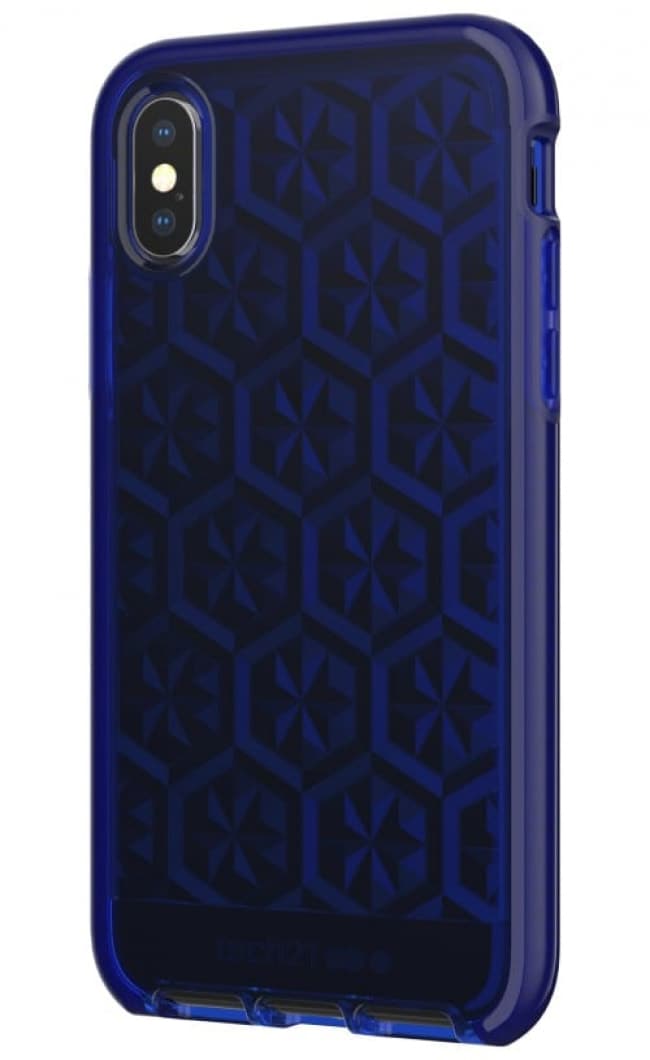 Tech21 Evo Gem Case for iPhone X Dark Blue Tablet Phone Case