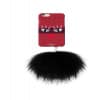 Iphoria Collection Monster au Portable Gossamer Red iPhone 6 6s Case with Pom Pom