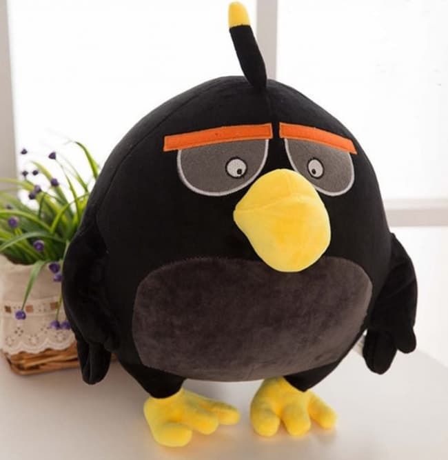 zout gips Mysterie Angry Birds Black Bomber Plush Stuffed Toy 40cm 16 inches | Tablet Phone  Case