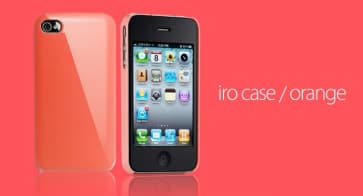 Funda Esencial Tpe Iro Brillante De Color Naranja Uv Recubrimiento Complemento Para El iPhone 4