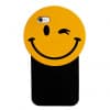 Amarillo Grande Cara Feliz De Silicona Funda iPhone 6 6S Plus