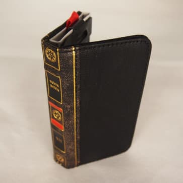 Book Style Leather Wallet ID Case Black iPhone 5 5s SE