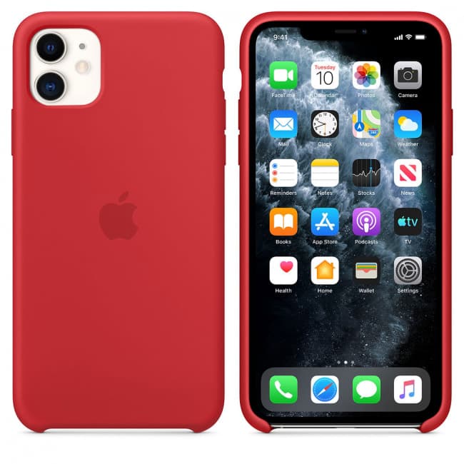 silicon case iphone 11 red