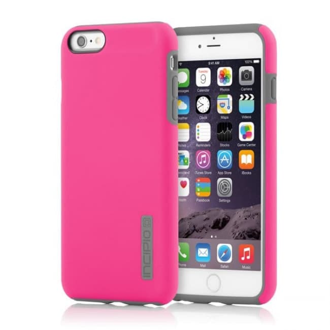 Incipio Dualpro Pink Charcoal Gray Hard Shell Case For Iphone 6 6s Plus Tablet Phone Case